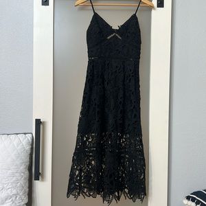Black lace Free People dress